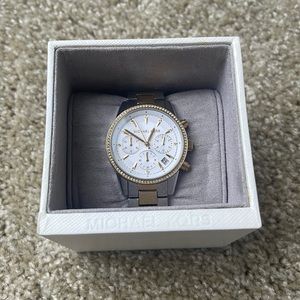 Michael Kors Women's Two-Tone Stainless Steel Bracelet Watch 37mm